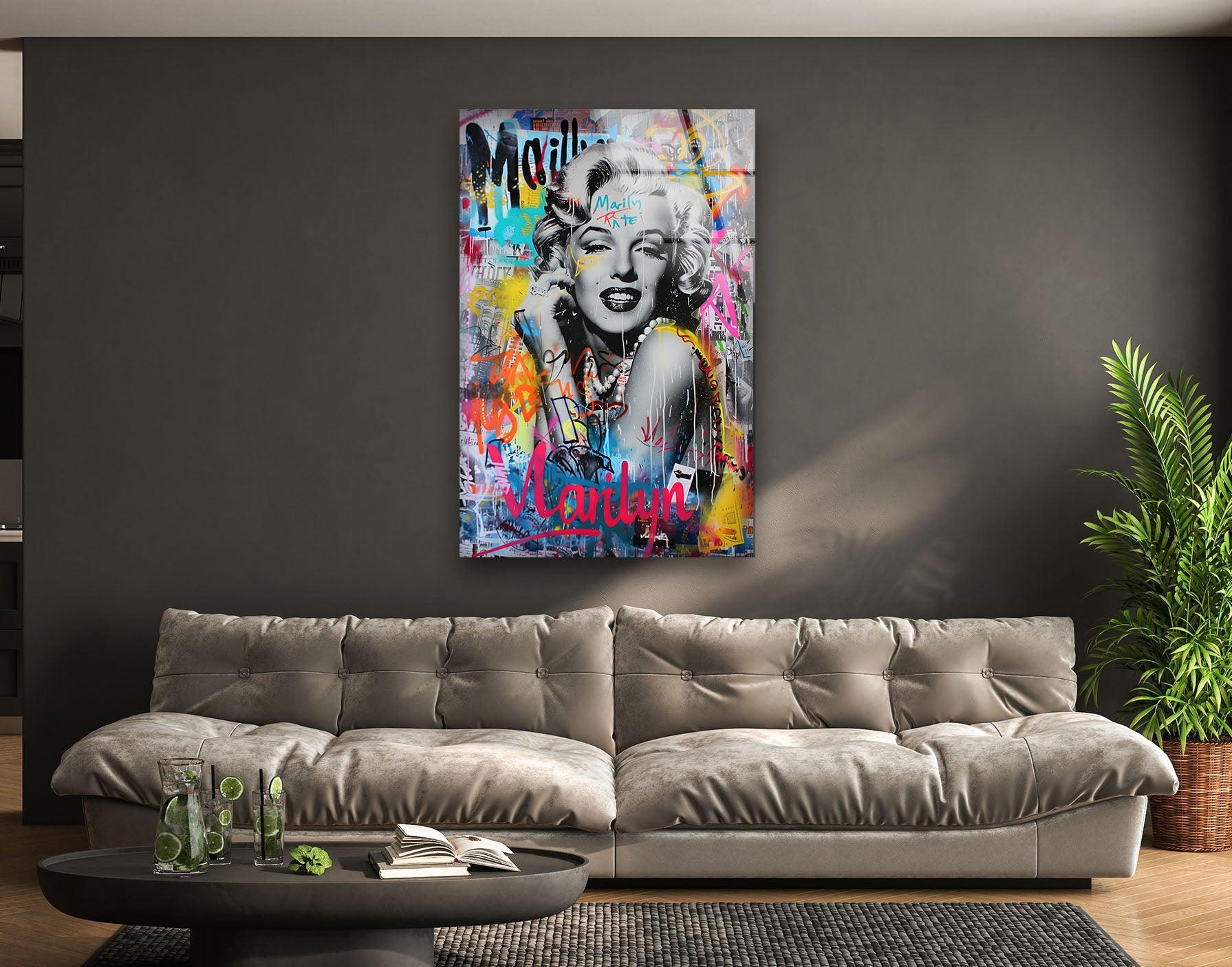 Marilyn Monroe Graffiti Art – Vibrant Wall Decor – MyPhotoStation