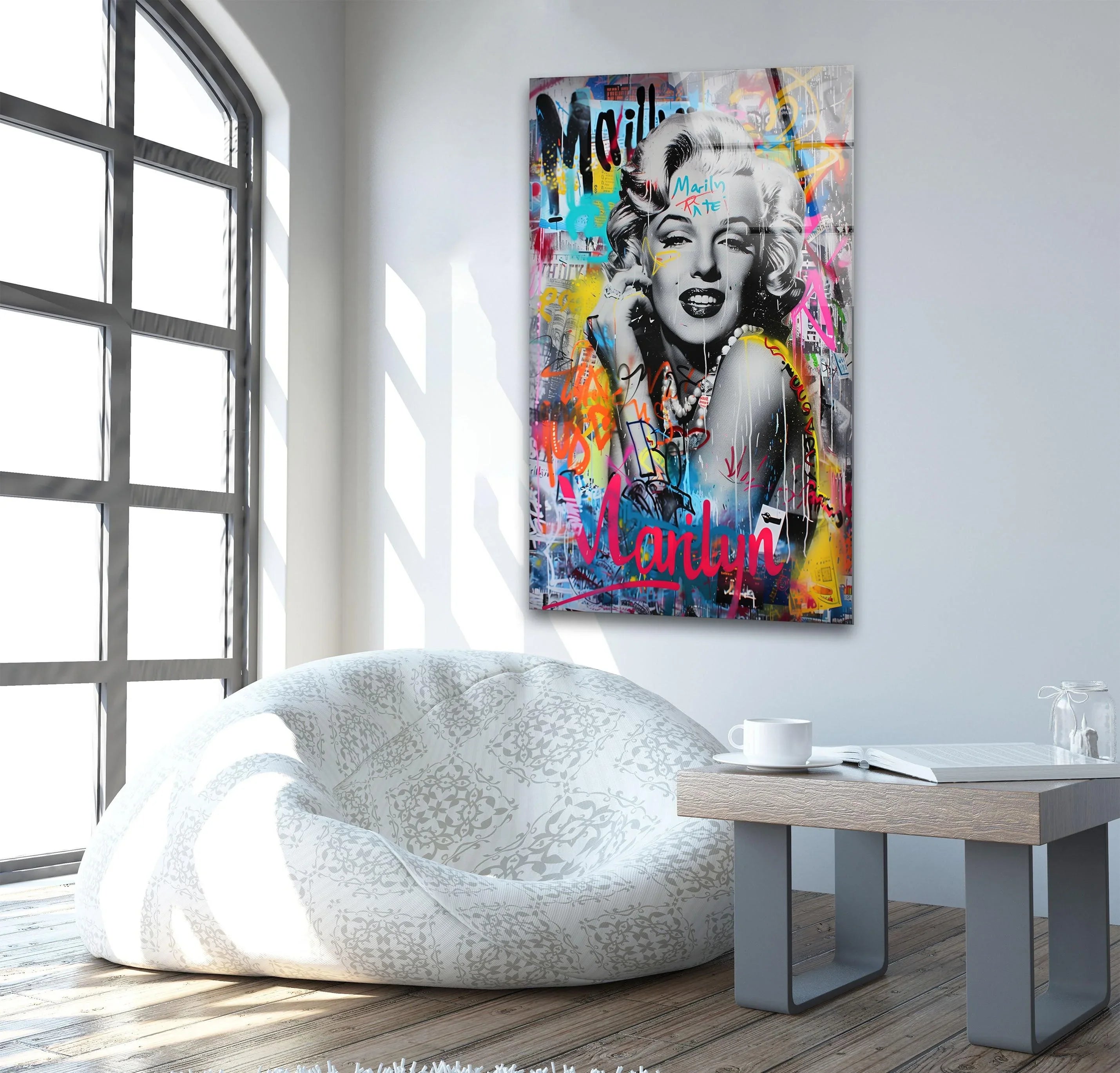 Marilyn Monroe Graffiti Art – Vibrant Wall Decor