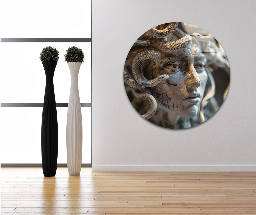 Medusa Picture on Glass | Elegant Wall Art
