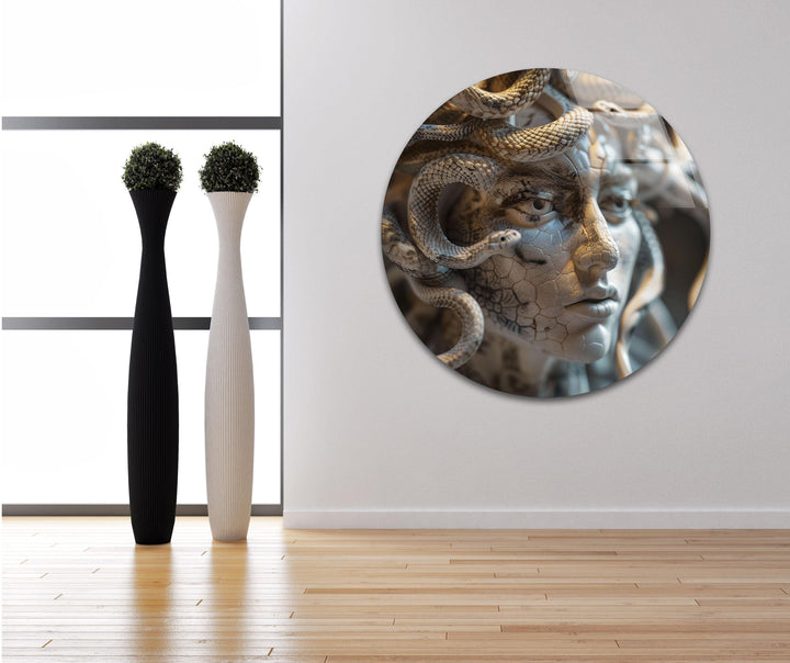 Medusa Picture on Glass | Elegant Wall Art