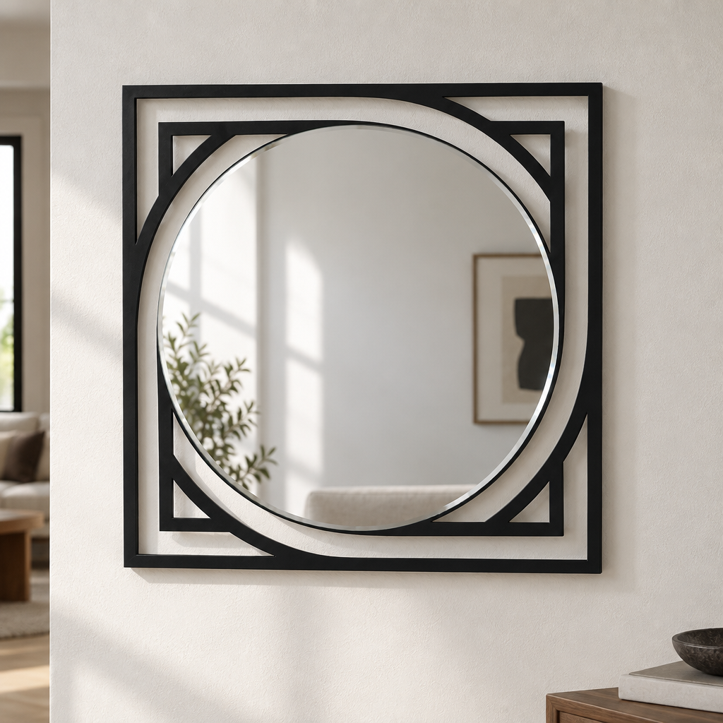 Mirror  Metal Fusion Metal Wall Art