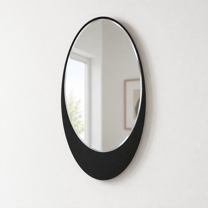 Llave griega redonda decorativa Espejo De Pared – Decoración de pared con espejo clásico moderno
