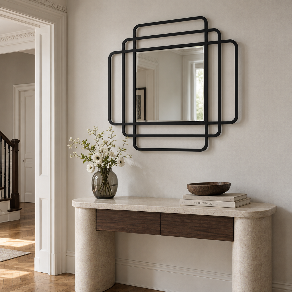Layered Frames – Rounded Square Modern Wall Mirror