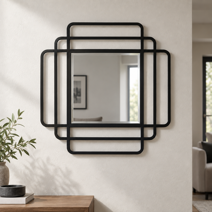 Layered Frames – Rounded Square Modern Wall Mirror
