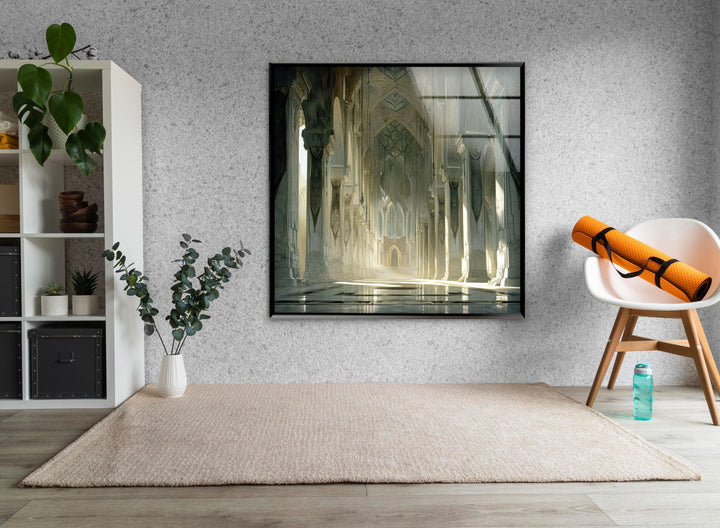 Inside of Minas Tirith Glass Wall Art, glass image printing, glass prints from photos