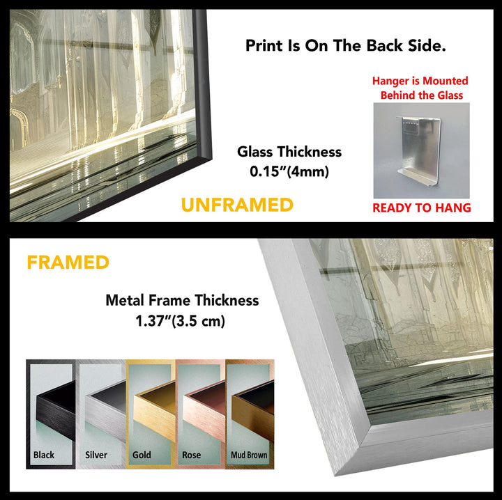 Inside of Minas Tirith Glass Wall Art, print on glass, glass printed photos