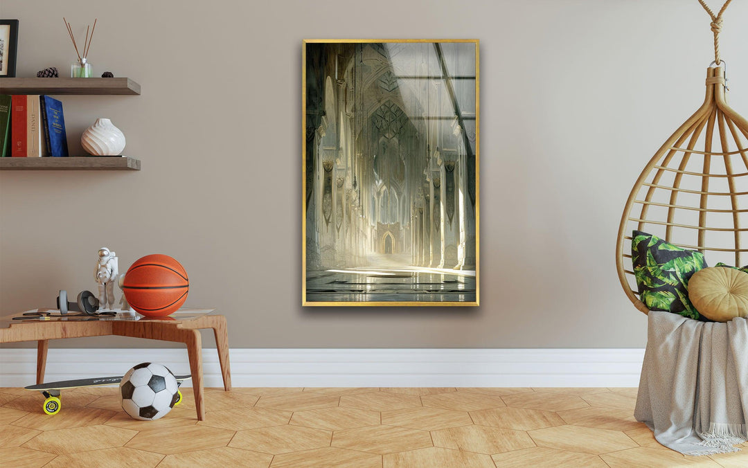 Inside of Minas Tirith Glass Wall Art, large glass photo prints, glass wall photos