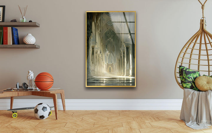 Inside of Minas Tirith Glass Wall Art, large glass photo prints, glass wall photos