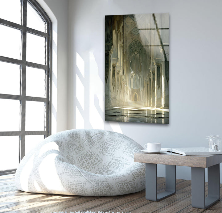 Inside of Minas Tirith Glass Wall Art, custom glass photo prints, large glass prints