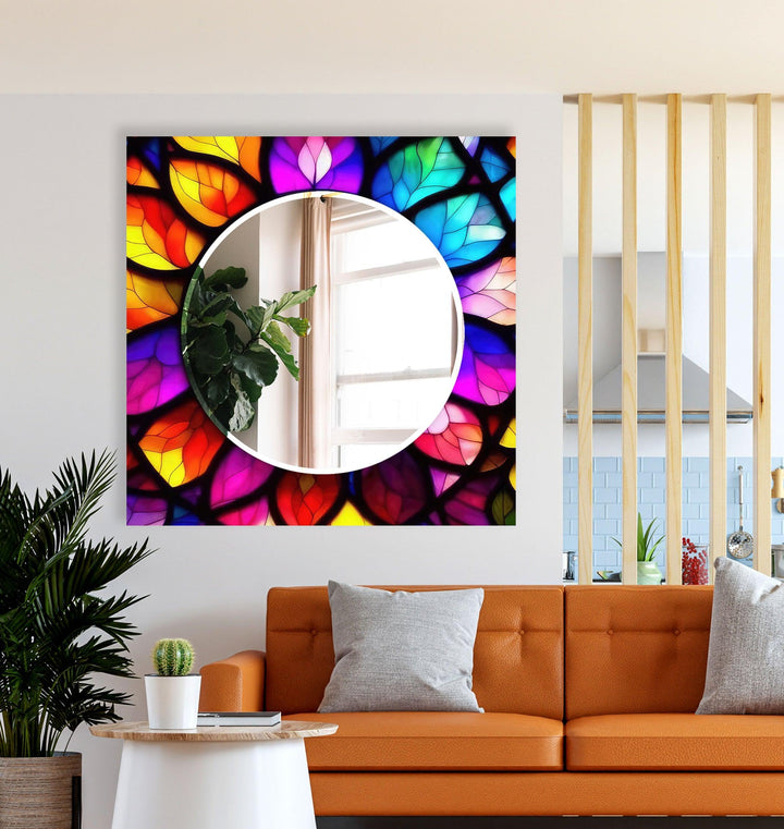 Colored Abstract Wall Mirror wall mirror

