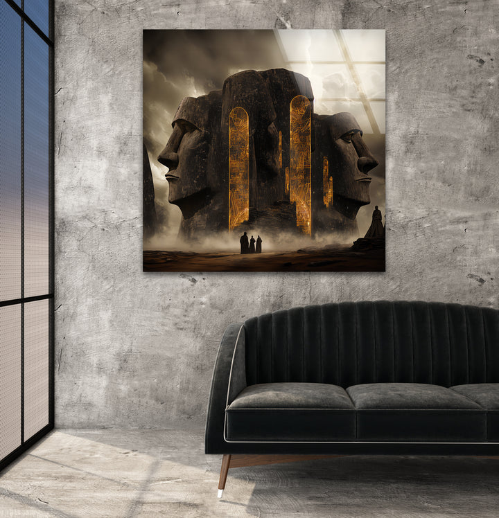 Stonehenge Glaswandkunst - Mystisches Monument