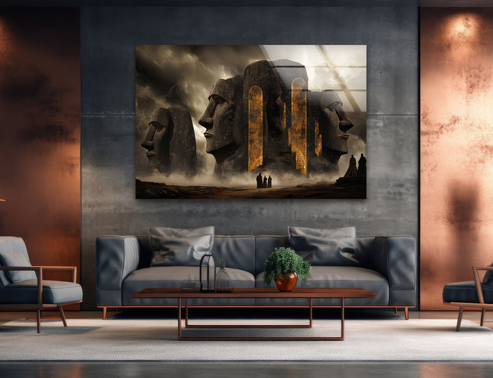 Stonehenge Glaswandkunst - Mystisches Monument