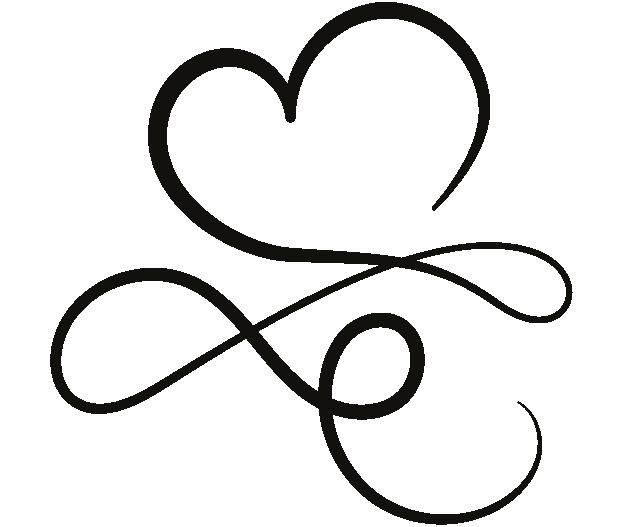 Heart & Infinity – Minimalist Love Symbol Metal Wall Art