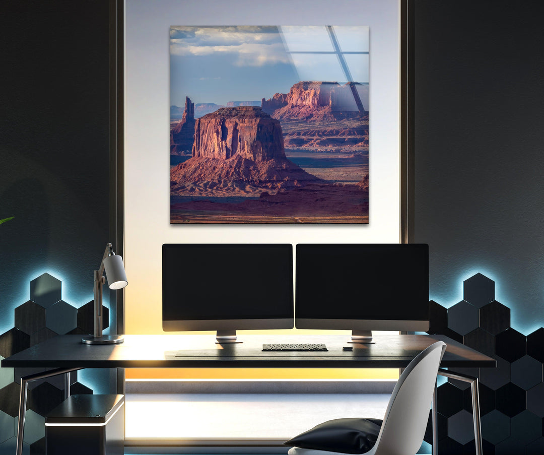 Monument Valley Glass Wall Art custom glass pictures, glass art prints