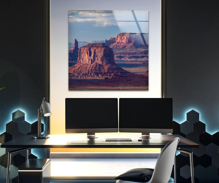 Monument Valley Glass Wall Art custom glass pictures, glass art prints