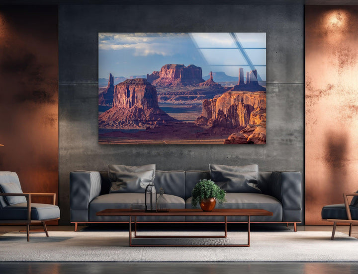 Monument Valley Glass Wall Art large glass photo prints, glass wall photos