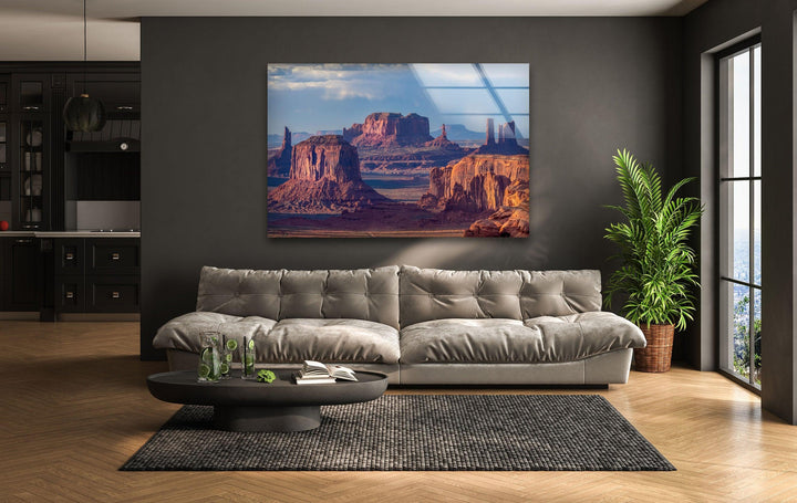 Monument Valley Glass Wall Art picture on glass wall art, photos printed on glass