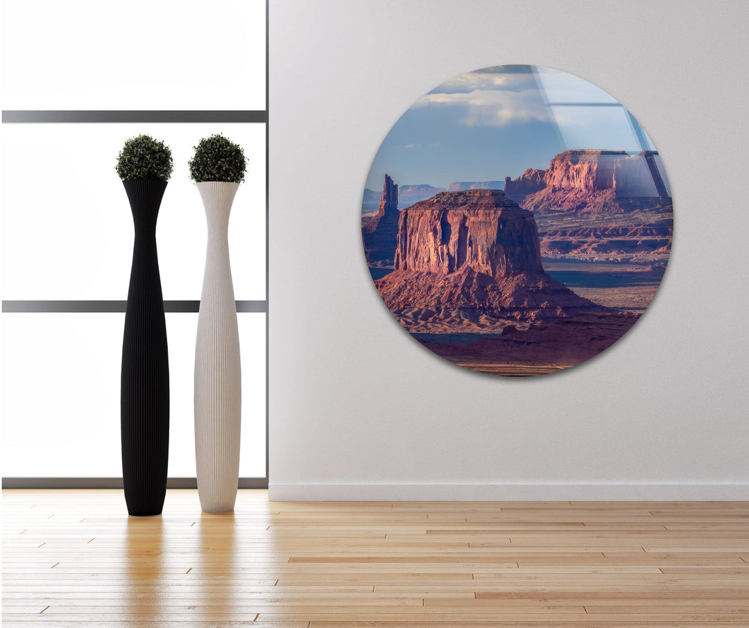 Monument Valley Glass Wall Art print on glass, glass printed photos