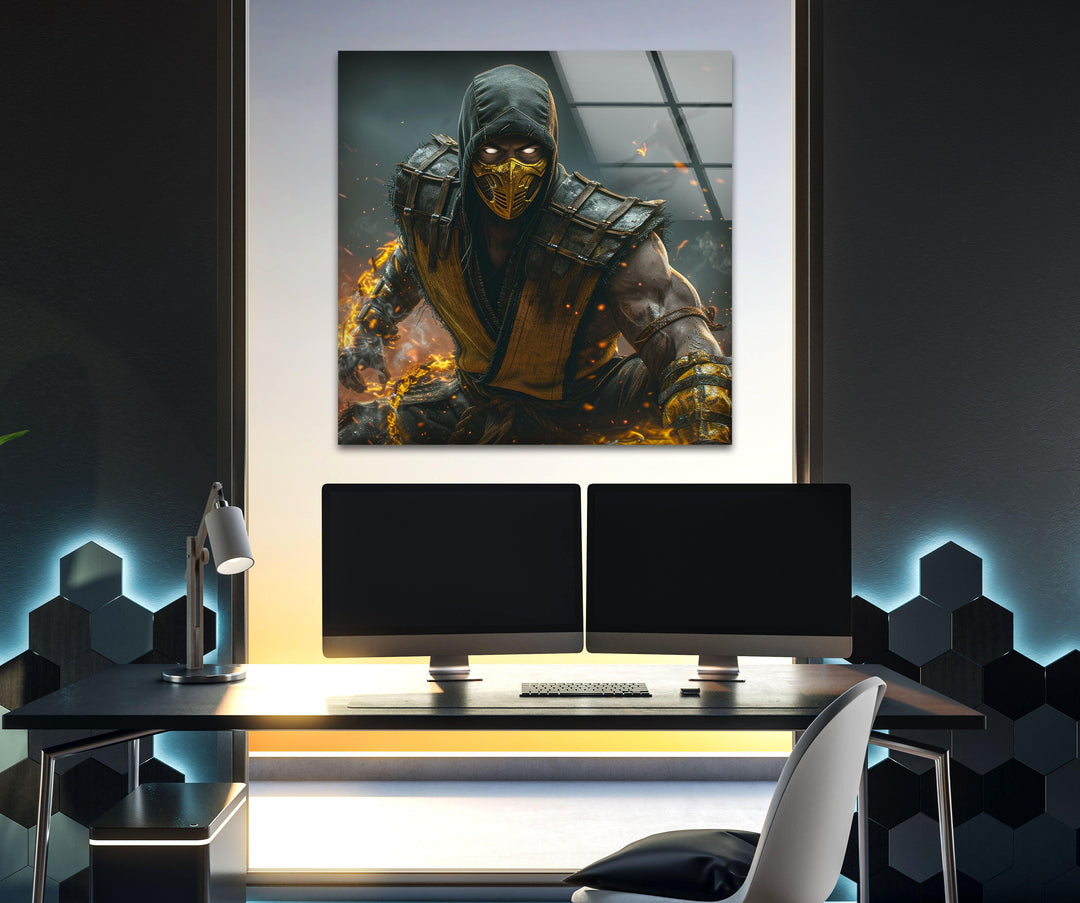 Mortal Kombat Glass Art