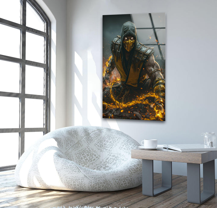 Mortal Kombat Scorpion Glass Photos for Walls