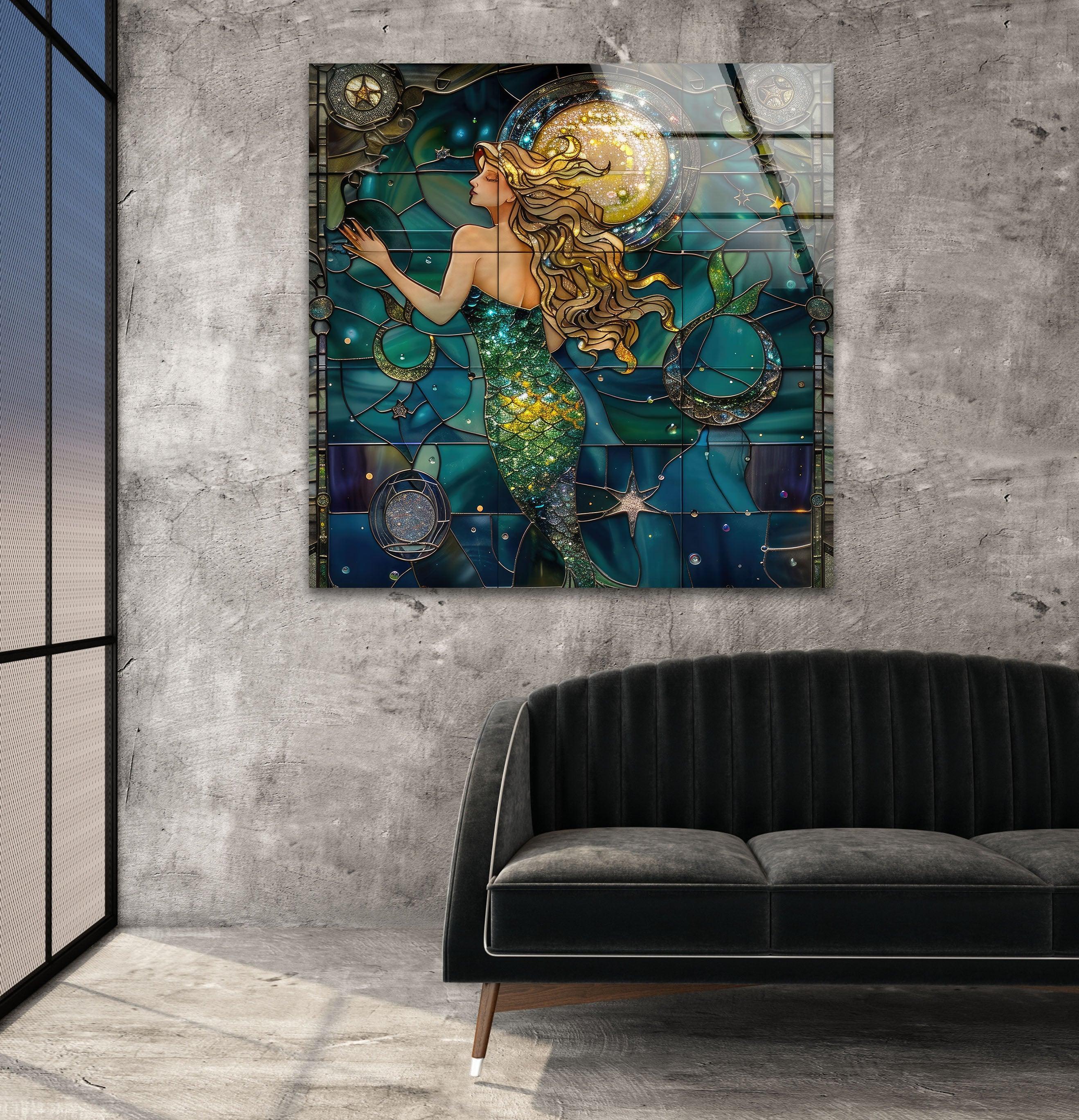 Mother of Pearl Stained Glass – Aquatic Elegance – MyPhotoStation