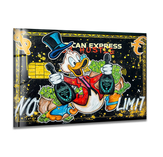 Featuring a glossy finish, this no limit glass wall art is an ideal addition to home decoration with its vibrant and detailed glass picture prints.