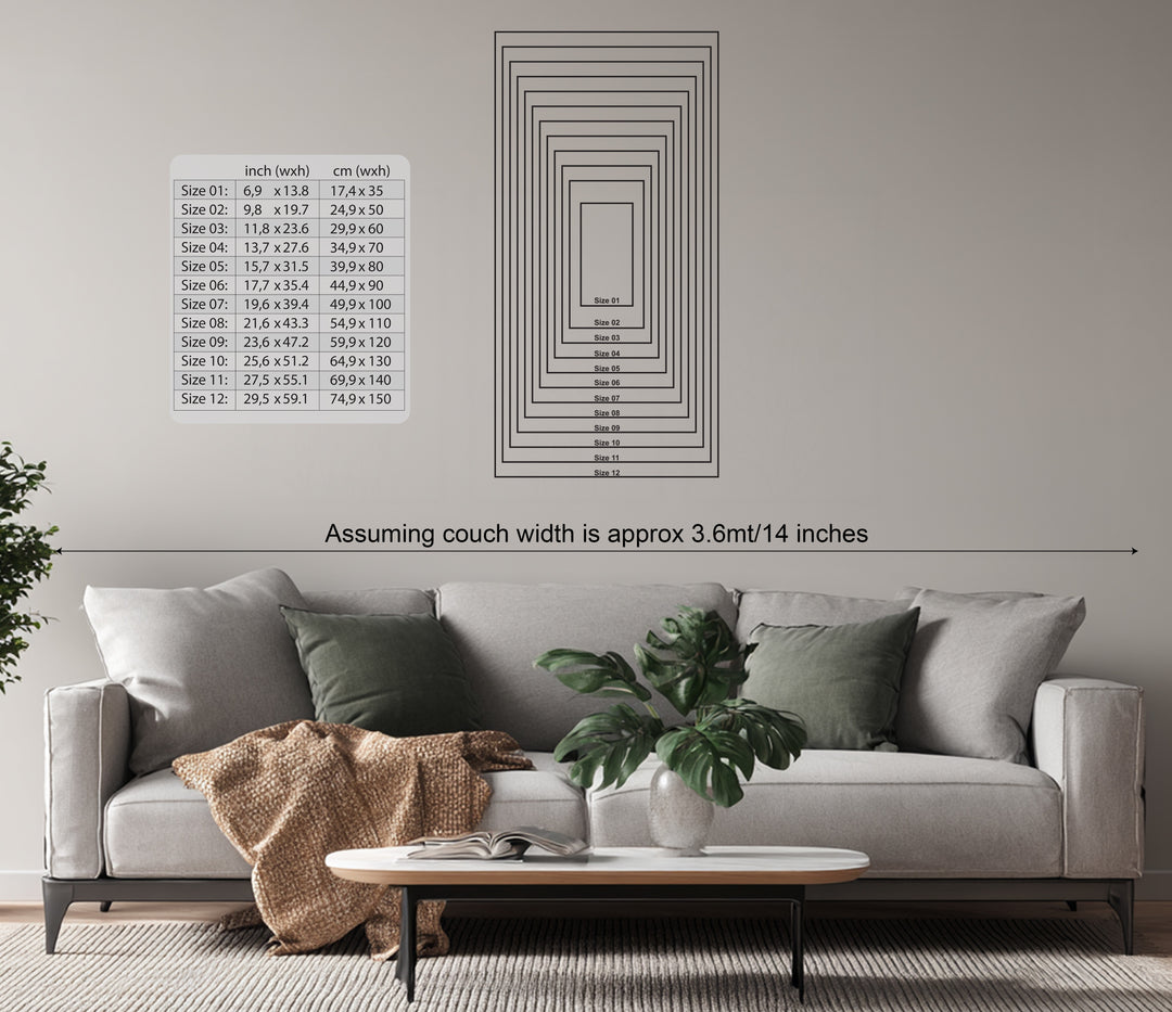 Labirinto infinito – Geometrico moderno Decorazioni Murali in Metallo