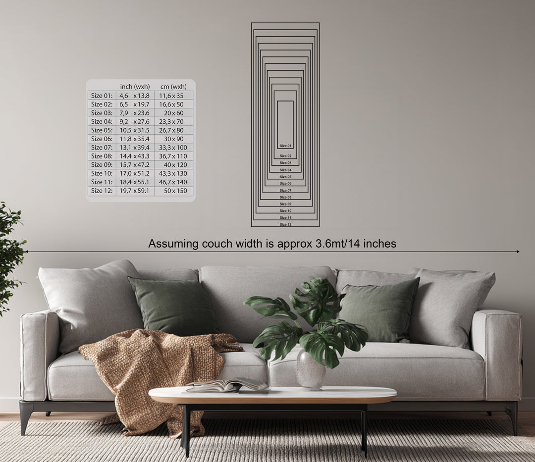 Modern Geometric Lines Metal Wall Art – Minimalist Abstract Home Decor