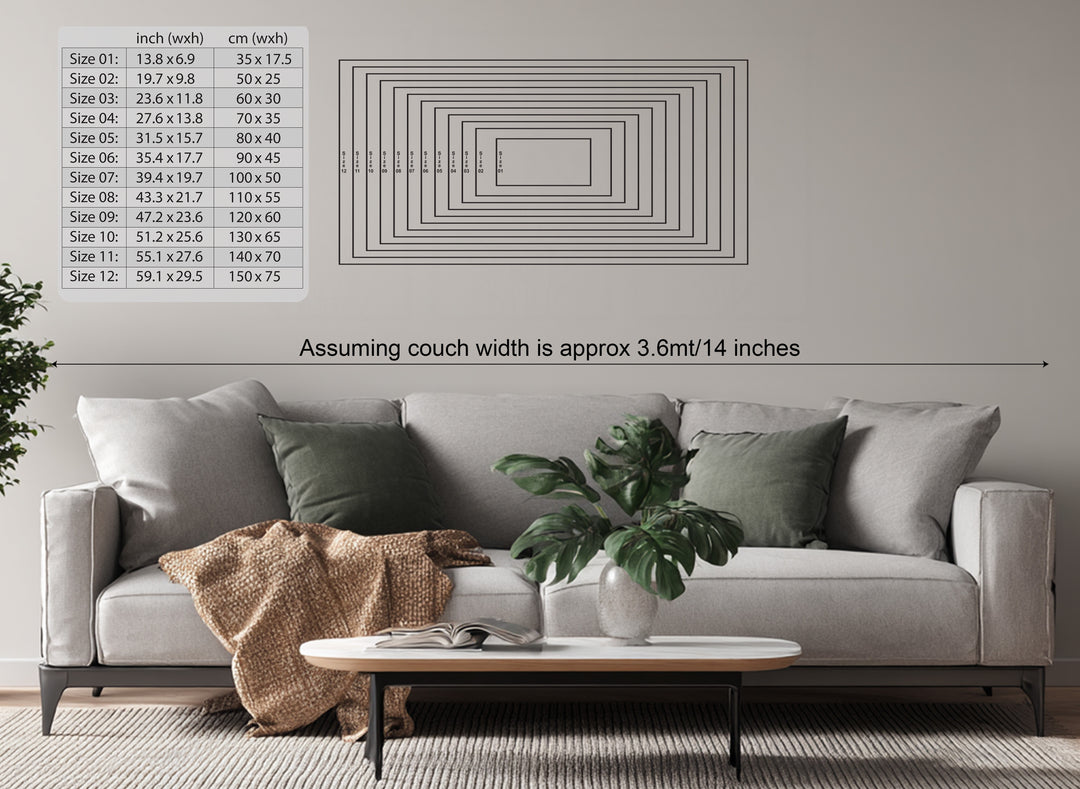Abstract Sunset Metal Wall Art – Minimalist Coastal Decor