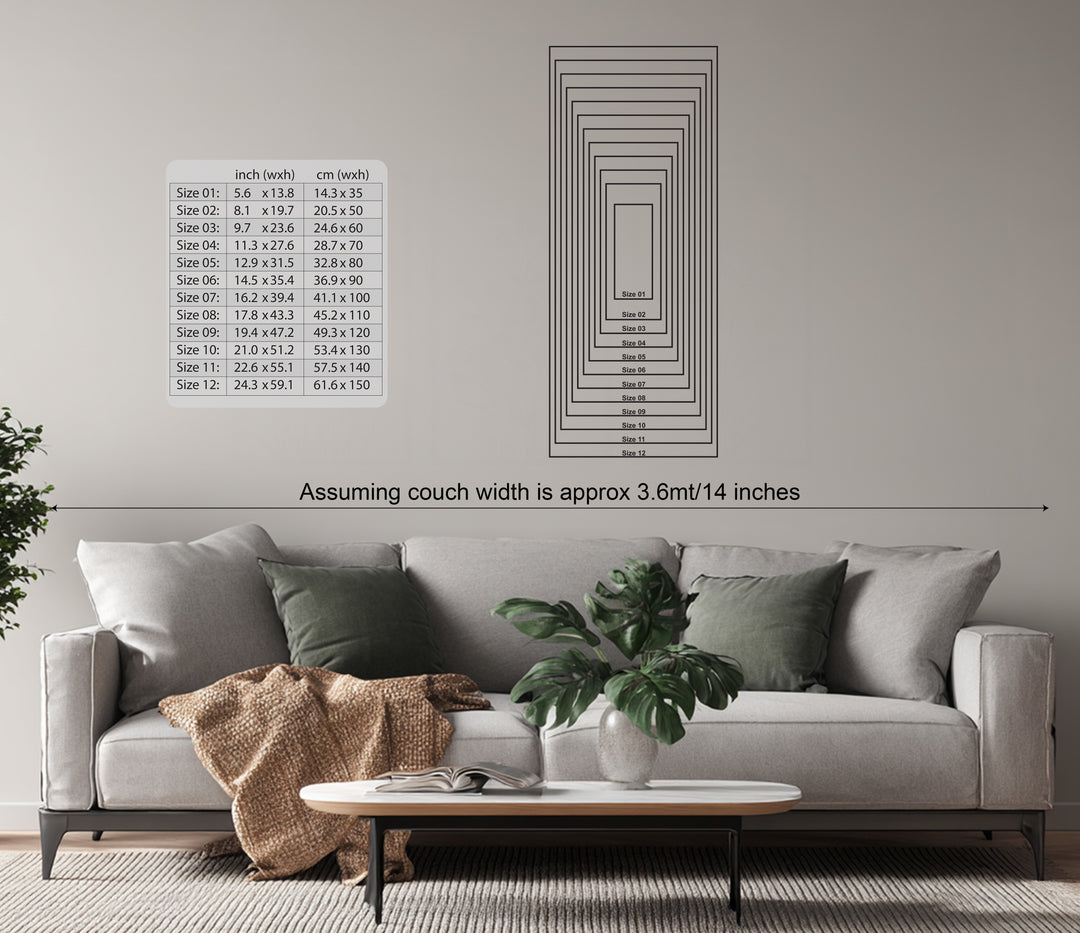 Twin Column Cactus Metal Wall Art – Modern Desert Botanical Wall Decor