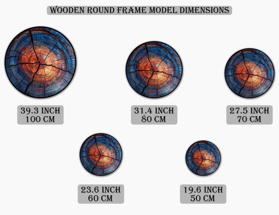 Oval der kosmischen Wellen Wandspiegel  – Moderner, geschichteter Metallspiegel