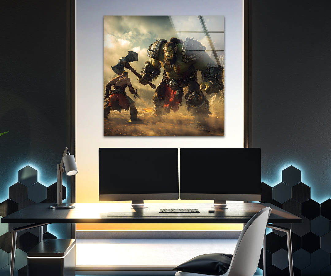 Gaming decor that combines bold colors and intricate artwork to celebrate gamer culture

