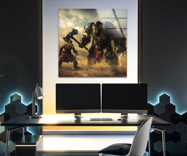 Gaming decor that combines bold colors and intricate artwork to celebrate gamer culture

