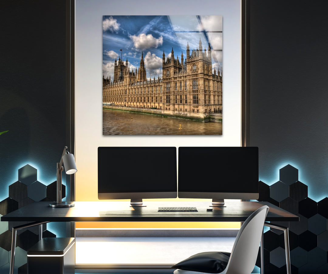 Glaswandkunst „Houses of Parliament“ – ikonisches Wahrzeichen Londons
