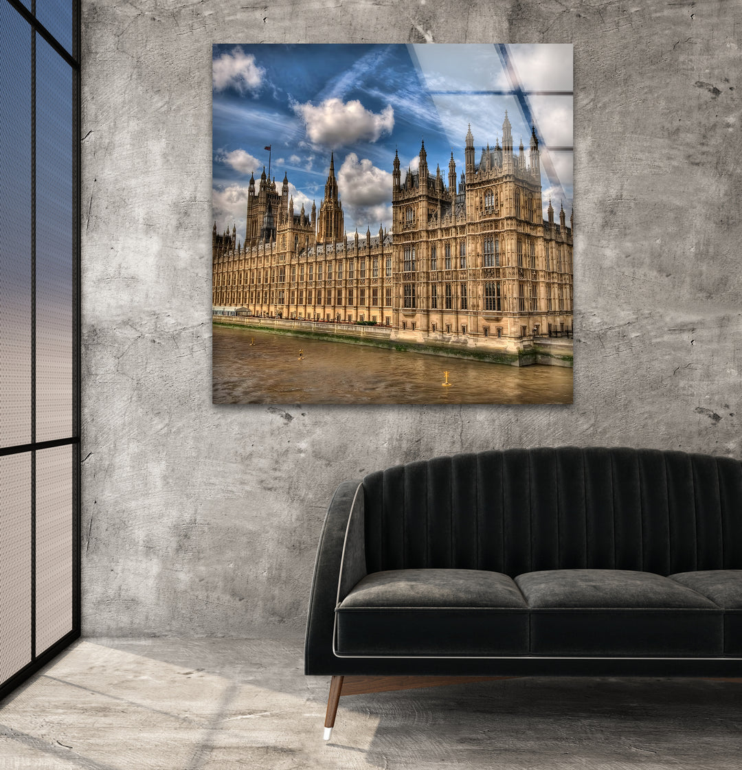 Glaswandkunst „Houses of Parliament“ – ikonisches Wahrzeichen Londons