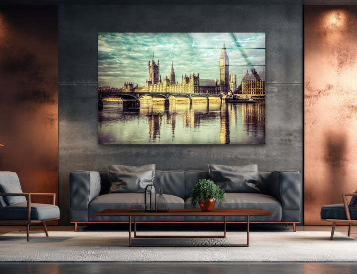 Glaswandkunst „Houses of Parliament“ – Spiegelung von Londons Wahrzeichen