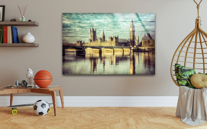 Glaswandkunst „Houses of Parliament“ – Spiegelung von Londons Wahrzeichen