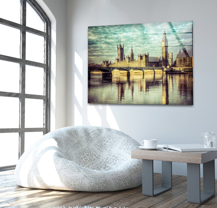 Glaswandkunst „Houses of Parliament“ – Spiegelung von Londons Wahrzeichen