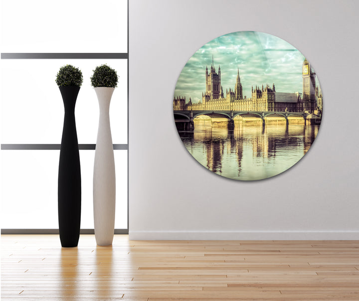 Glaswandkunst „Houses of Parliament“ – Spiegelung von Londons Wahrzeichen