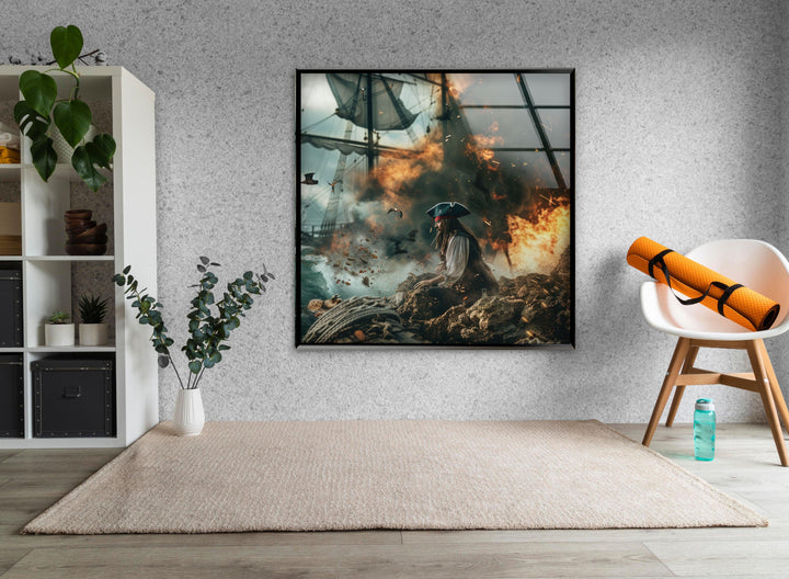 Pirates Of The Caribbean Glass Wall Art, art glass wall art, glass wall art pictures