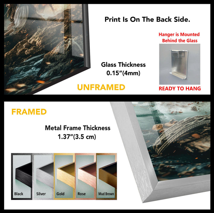 Pirates Of The Caribbean Tempered Glass Wall Art - MyPhotoStation