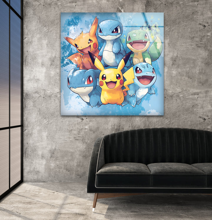Pokemon Characters Glass Wall Art art glass wall art, glass wall art pictures