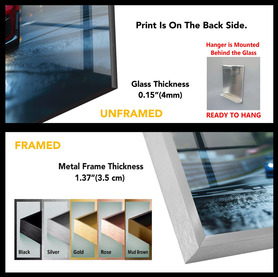 Porsche Tempered Glass Wall Art - MyPhotoStation