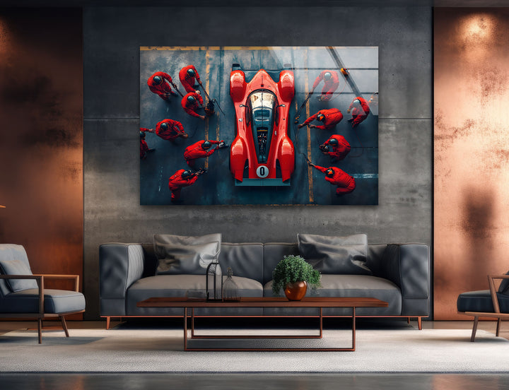 Sports art featuring dynamic action shots and bold colors to capture the energy of the game
