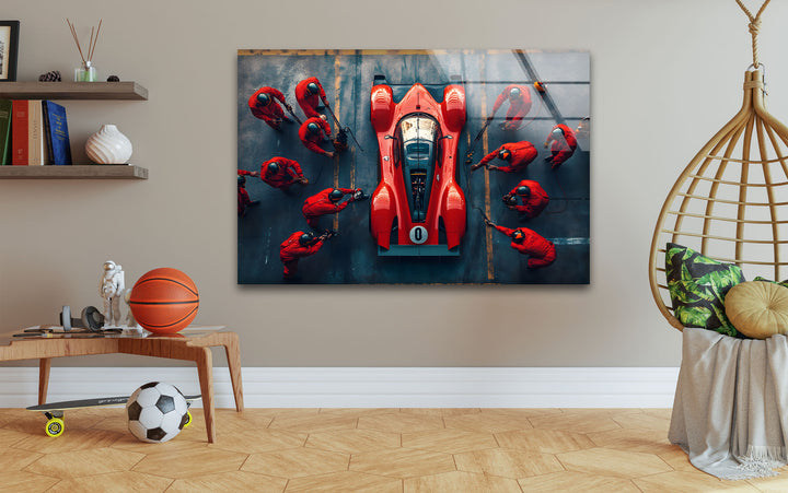 Sports artwork blending realism and creativity to highlight the movement and intensity of sports
