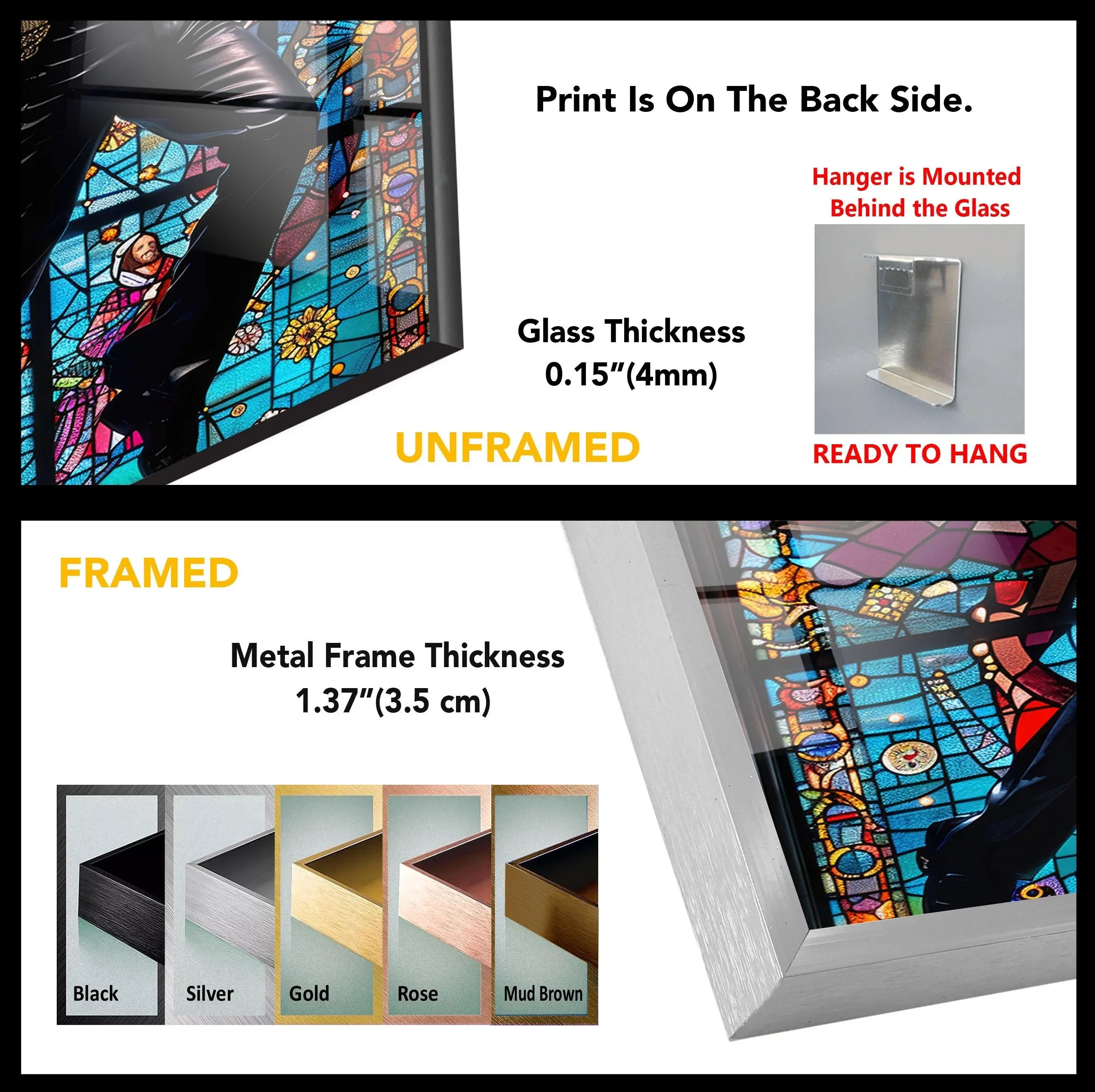 Michael Jackson Wall Art – Vibrant Stained Glass – MyPhotoStation