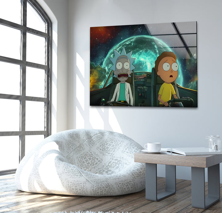 Enchanting animation art featuring a dynamic cartoon landscape with imaginative characters
