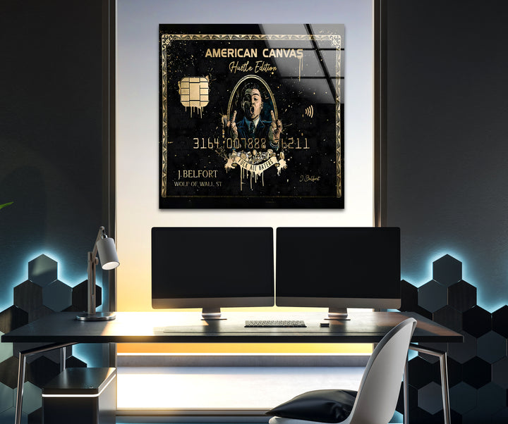 Dollar & Woman Glass Wall Art glass image printing, glass prints from photos
