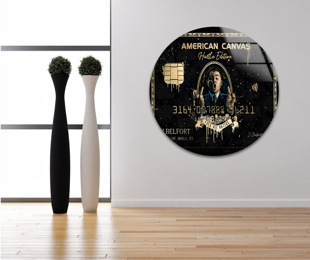 Dollar & Woman Glass Wall Art photo print on glass, prints on glass wall art
