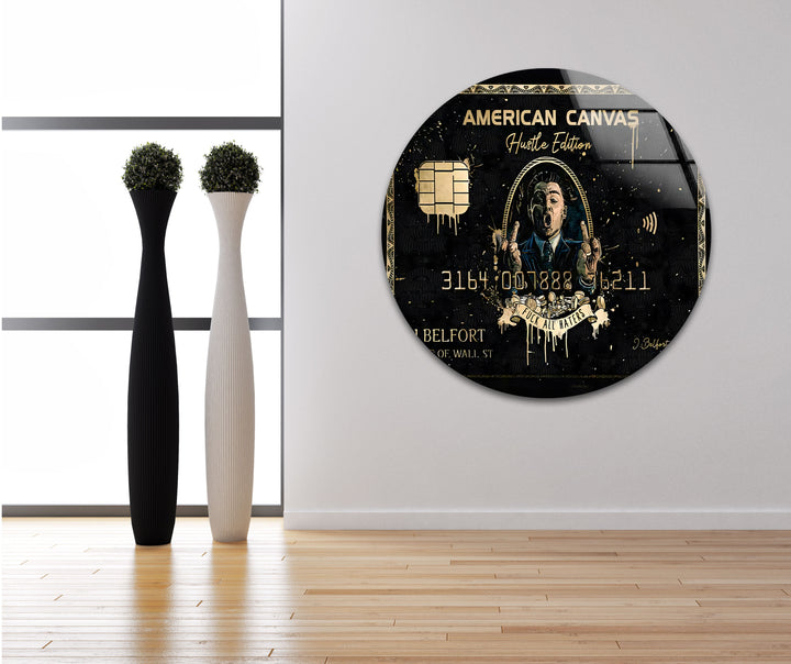 Dollar & Woman Glass Wall Art photo print on glass, prints on glass wall art
